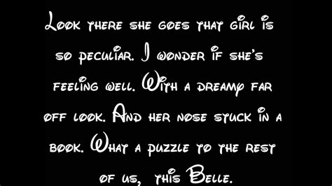 Belle Lyrics Beauty And The Beast